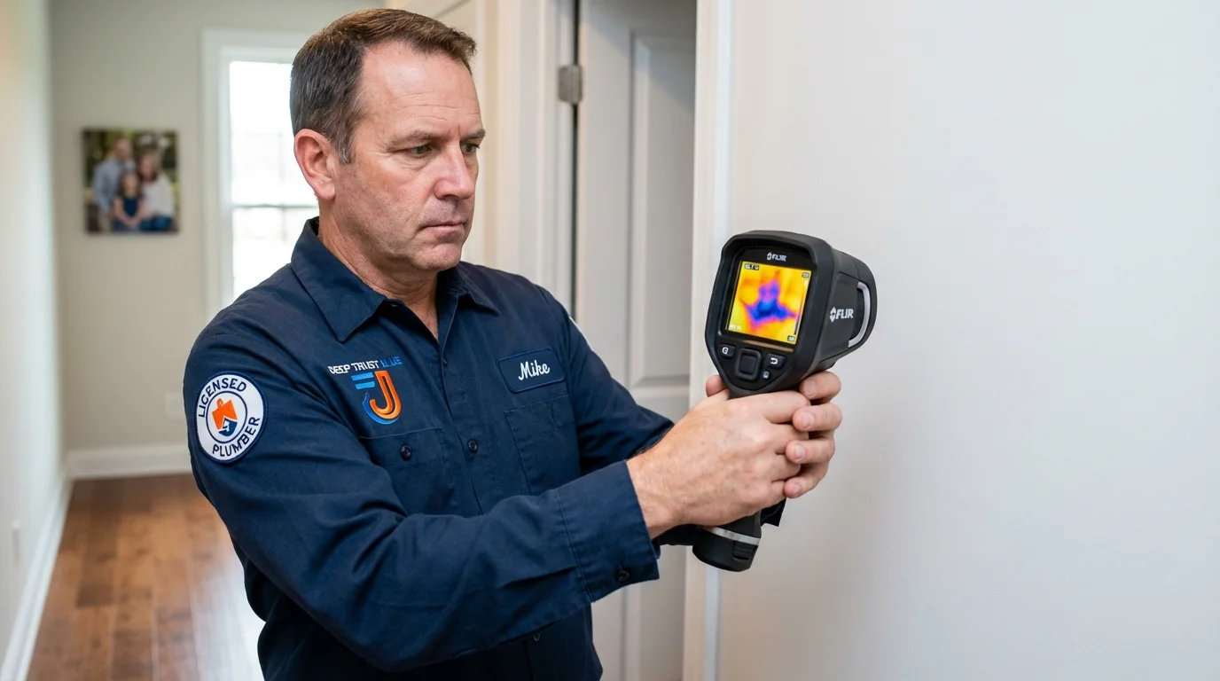 Thermal imaging leak detection by Johns Plumbing LLC in Little Elm